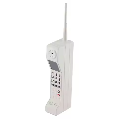AEE2-Retro Cordless Telephone Handset, Old Vintage Retro Mobile Phone Mockup, Retro Simulation Photo