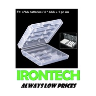 2A 3A Battery Case Clear Box Holder 2AA/ 3AAA Cell Battery Storage Box