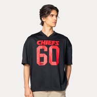 New Era Kansas City Chiefs Historic Black Oversized Short Sleeve T-Shirt