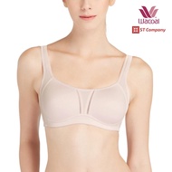 Sport Bra บราออกกำลังกาย สีเบจ (Beige) รุ่น WR1491 ไม่มีโครง เสื้อใน ชุดชั้นใน วาโก้ Exercise บรา ออกกำลังกาย Wacoal เสื้อในออกกำลังกาย สปอร์ตบรา