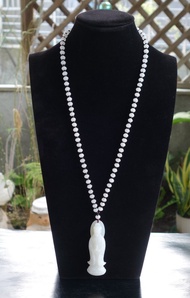 觀世音菩薩 觀音 白玉 觀自在菩薩 和田玉 淨瓶觀音 項鍊 吊飾