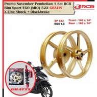 YH542 RCB Velg Drag Balok Racing Boy 522 Mio J Sporty Soul Amore Fino