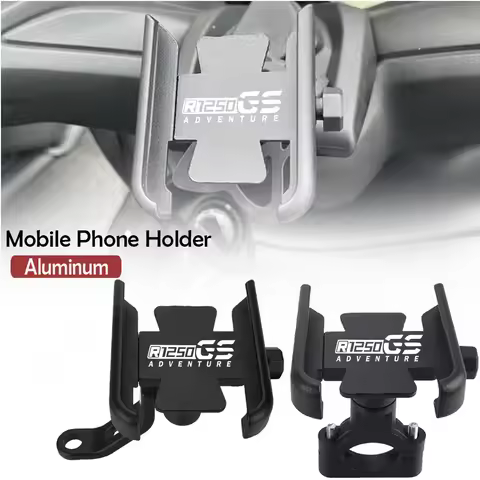 Motorcycle Accessories CNC Handlebar Mobile Phone Holder GPS Stand Bracket For BMW R1250GSADVENTURE 