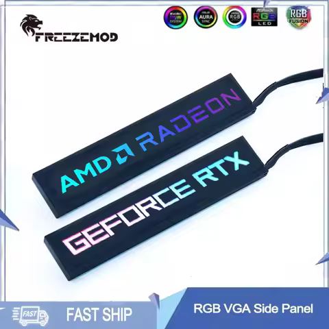 DIY RGB VGA Side Panel RTX3090 3080 3070 Graphics Card GPU Backplate ASUS ROG 5V 3PIN ARGB AURA SYNC