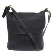 二手 Coach Old Coach 4115 黑色真皮肩包，黑色，0017