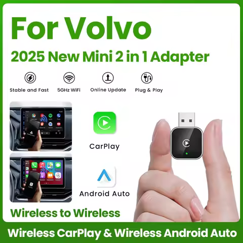 NEW 2in1 Wireless CarPlay Android Auto Adapter Smart Dongle Plug And Play For Volvo XC90 S90 V90 XC6