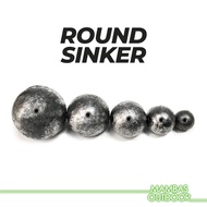[10pcs] Round Sinker 1g-15g Fishing Pancing Batu Ladung Bulat Timah Sea Bottom Soft Plastic Jig Cast