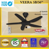 NSB VEERA CEILING FAN DC MOTOR 56 INCH WITH REMOTE CONTROL