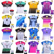 jersey  Voli Cewek full printing  depan belakang atasan  Volly , kaos volleyball wanita