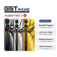ZTE Nubia Neo 2 5G Gaming Phone (8GB+12GB Extended Ram+256GB Rom) (Original Malaysia Set)