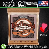 Ernie Ball 2144 Earthwood Medium Phosphor Bronze Acoustic Guitar String (13-56)