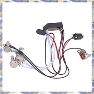 (ICTE) Preamp 3 Band Equalizer EQ Harness Guitar Bass Tone Control System for Active Pickup
