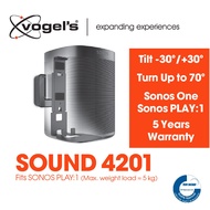 Vogel's SOUND 4201 Speaker Wall Mount for Sonos One (SL) &amp; Play:1 Bracket Tilt &amp; Turn 5 years Warranty