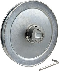 Saelno AB700-1 Single Groove Web Sheaves,7" OD 1 inch bore v Belt Pulley,Motor Pulley Carbon Steel f
