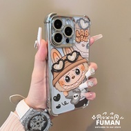 Clear Cute Labubu Phone Case For OPPO A60 A58 A58X A57 A57E A57S A56 A55 A54S A53 A53S A38 5G 4G Lux