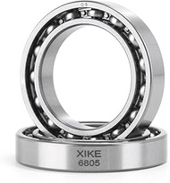 XIKE 2 Pcs 6805 C3 Deep Groove Bearing 25x37x7mm,Chrome Steel Open C3 Clearance Bearing for Industri