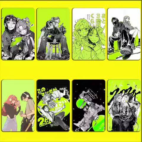 The Green Yuri Guy KiniOto Manga Card Stickers For Debit Bank Credit Cards Metro Bus Pass Sticker De