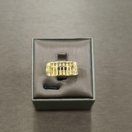22k / 916 Gold Half Abacus Ring V5 Wider