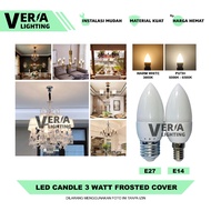 LILIN LED Candle Decorative Candle Bulb 3W Hanging Lamp E27 or E14 Milk Cover LED Light Bulb E27 LED