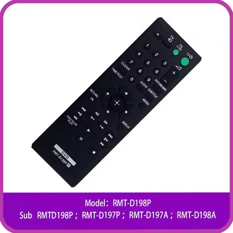 RMT-D198P Sub RMT-D197P RMT-D197A RMT-D198A Remote Control For Sony DVD Player DVP-SR120 DVP-SR320 D