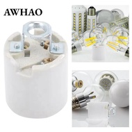 [AWHAO] Heat Resistant Ceramic Lamp Holder Stable E26 Socket Universal Light Bulb Stand Moistureproo