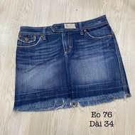 2hand jean skirt E76-D34