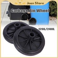 Universal Rubber 120L / 240L Trash Bin Wheel Wastebasket Castor Garbage Bin Wheel