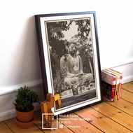 Premium Poster - Buddha Statue Japan - Fiber Frame 42x60cm
