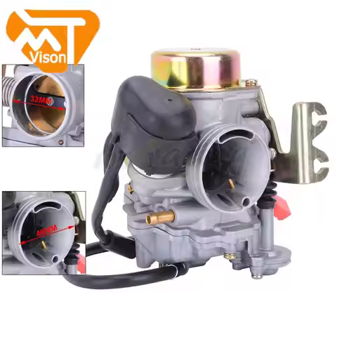 Motorcycle CVK32 32mm Carburetor Carb For Keihin GY6 150CC 200CC 250CC Engine Dirt Bike ATV Scooter