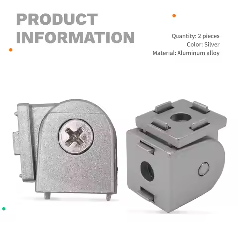 2 Pcs Aluminum Alloy Pivot Joint for Aluminum Extrusion Profile 2020 Series Flexible Pivot Joint 202