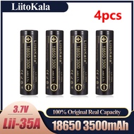 LiitoKala Rechargeable Battery 18650 3500mAh 3.7V Li-ion 10A Discharger Original 100% Legit Flat Lit