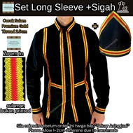 DEWASA baju Tradisi Modern Kadazan Dusun Sabah Baju Kaamatan kemeja kadazandusun Long