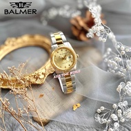 [Original] Balmer 8172L TT-2S Elegance Sapphire Women Watch with Light Gold Dial Two-Tone Silver and