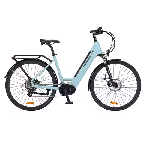 EU Stock 700C Electric City Bike with Bafang M200 250W Mid Motor 8 Speed 12Ah Intergrated Battery