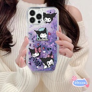 Cute Melody Liquid Bling Case For Huawei Magic 4 Pro 3 Pro Honor 30 20 10 Lite 10i 20i Y7 Pro Y6 Y9 2019 Y9 2018 Nova 2i Glitter Phone Case Cartoon Kuromi Shining Back Cover