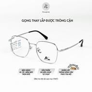 Genuine AkiraZenshi 33032 square Titanium eyeglass frames