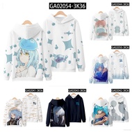 clu เสื้อฮู้ด Got That I Time Reincarnated as a Slime, Unisex, เสื้อแขนยาว, เสื้อสวมหัว 3D คอสเพลย์,