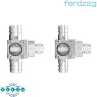 JENNIFERDZSG Fish Tank CO2 Diffuser, 12/16mm Silver CO2 External Atomizer, Aluminum Alloy CO2 Bubble