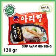 (0_0) Mie Korea Halal MUI Arirang Chicken Ginseng Soup Mi Instan Sup