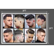 [COD] BARBERSHOP POSTER TARPAULIN DESIGN 1 3X2FT