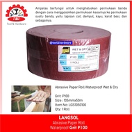 Abrasive Cloth Roll, Langsol Kertas Amplas Roll - Waterproof P100/5R