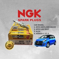 NGK SPARK PLUG DCPR7E FOR MYVI 2007-2016/ ALZA 2008-2018 / AVANZA