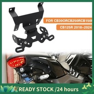 Motorcycle License Plate Holder Frame Featuring LED Light for  CB125R CB150R CB250R CB300R 2018-2024