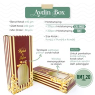 𝗛𝘂𝗺𝗮𝗶𝗿𝗮𝗴𝗶𝗳𝘁 𝗗.𝗜.𝗬 | Aydin Box  | 40gm | Kotak Doorgift | Door Gift Kahwin Murah Box Borong Viral l Cenderamata Murah