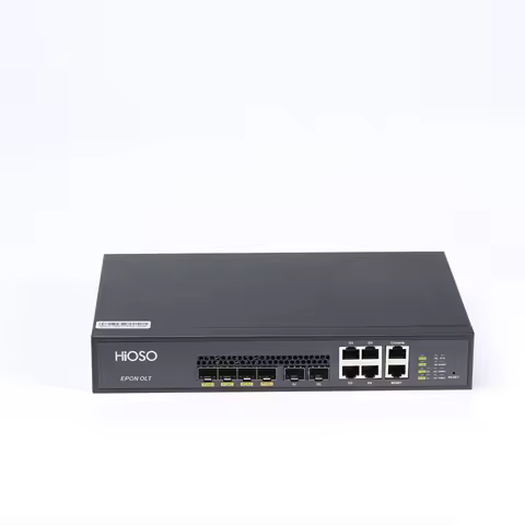 HiOSO HA7304VD-ADC Without 9db PON Modules 4PON EPON OLT Mini Pizza Box 2 1000M SFP Ports 4 1000M LA
