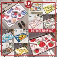 APA Anti Slip Diatomite Floor Mat Kitchen Bathroom Diatom Mud Carpet Super Absorbent Toilet Bath Pad