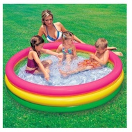 Intex Rainbow Pool Baby Round Pool Kids Swimming Pool Baby Pool Kolam Renang Keluarga Kolam Renang B