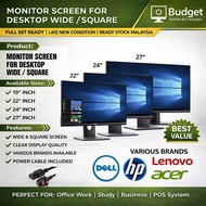 ACER HP DELL MIX TFT / LCD / LED 19~ 24" WIDESCREEN/SQUARE MONITOR SCREEN (USED)