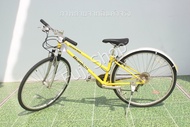 จักรยานไฮบริดญี่ปุ่น - ล้อ 28 นิ้ว - มีเกียร์ - โครโมลี่ - Bianchi Advantage - สีเหลือง [จักรยานมือสอง]