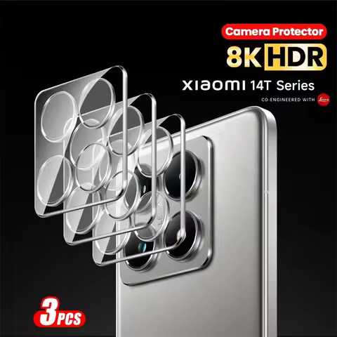 3Pcs Clear 3D Glass Camera Protector Case For Xiaomi 14T 15T Pro 5G HD Back Lens Cover Xiaomi14T Xia